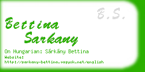 bettina sarkany business card